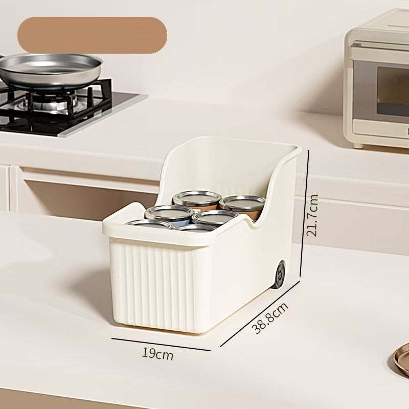 4pcs Durable Roll-Out Cabinet and Pantry Storage Organizer Set - Space-saving Design, Suitable for Storing Pots, Pans, Spices, and Lids - Ideal for Under-sink and Kitchen Cabinet Organization, Assembly Required