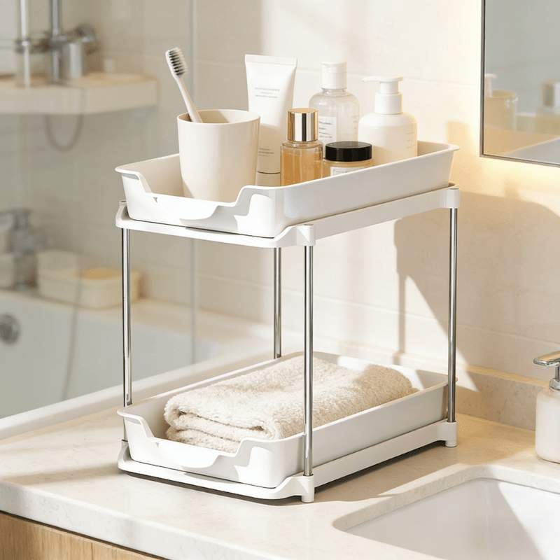 6 Specifications Are Available, High-Quality Double-Layer Storage Rack, Pull-Out Storage Artifact Under The Kitchen Sink, Space-Saving Bathroom And Toilet Storage Rack, Practical Home Storage Good Things, Home Organization