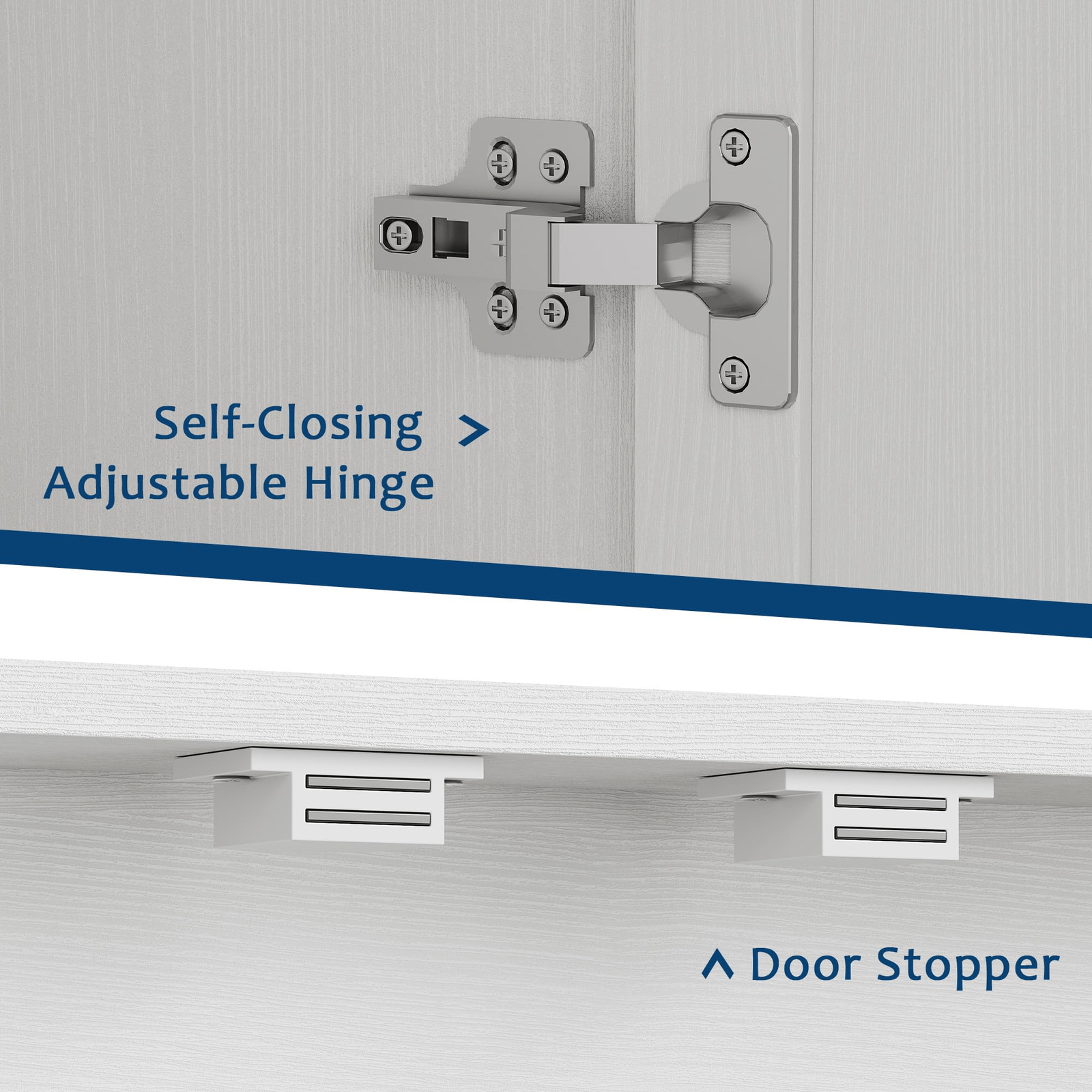 70-inch Tall Modern Farmhouse Pantry Cabinet with 4 Barn Doors & Adjustable Shelves - White Suitable for Kitchen, Living Room Storage,, Assembly, Housewarming Gift for Home, Bedroom, Entryway Organization