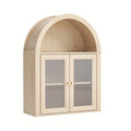 Arched Bathroom Wall Cabinets, Bohemian-style Medicine Cabinet With Acrylic Doors, Storage Cabinet Above The Toilet, Wall-mounted Adjustable Shelves (suitable For The Living Room), Laundry Room, Bathroom