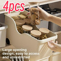 4pcs Durable Roll-Out Cabinet and Pantry Storage Organizer Set - Space-saving Design, Suitable for Storing Pots, Pans, Spices, and Lids - Ideal for Under-sink and Kitchen Cabinet Organization, Assembly Required